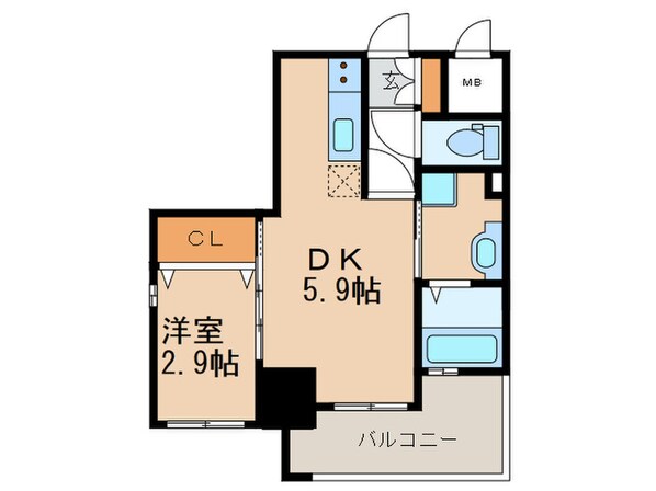 ラグーナ黒崎の物件間取画像